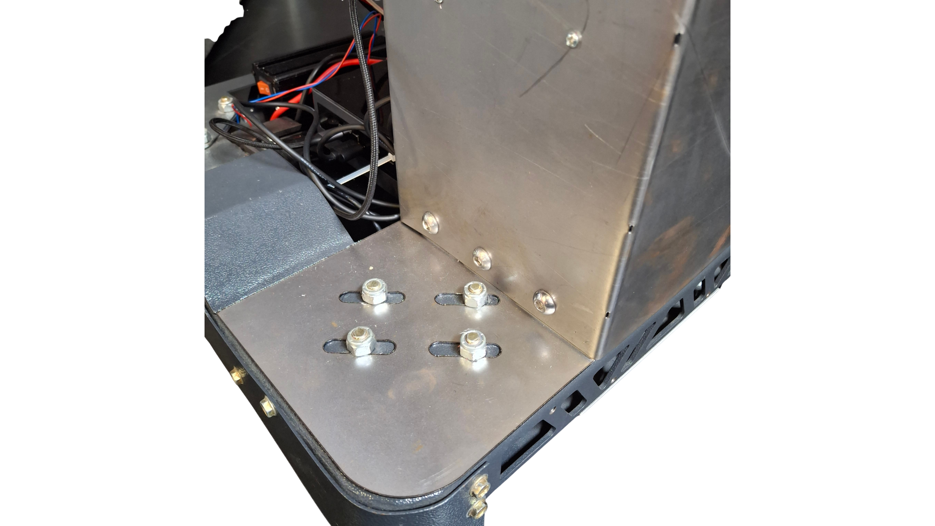 Unión plataforma móvil y caja de elevación