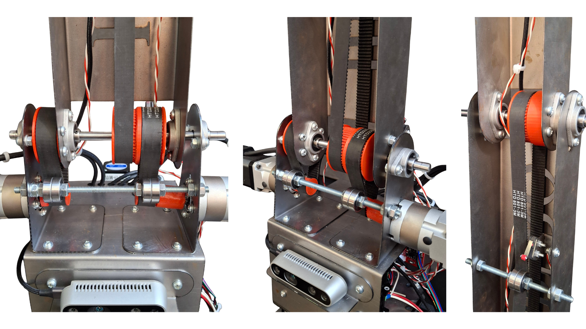 Poleas y correas — vista diagonal