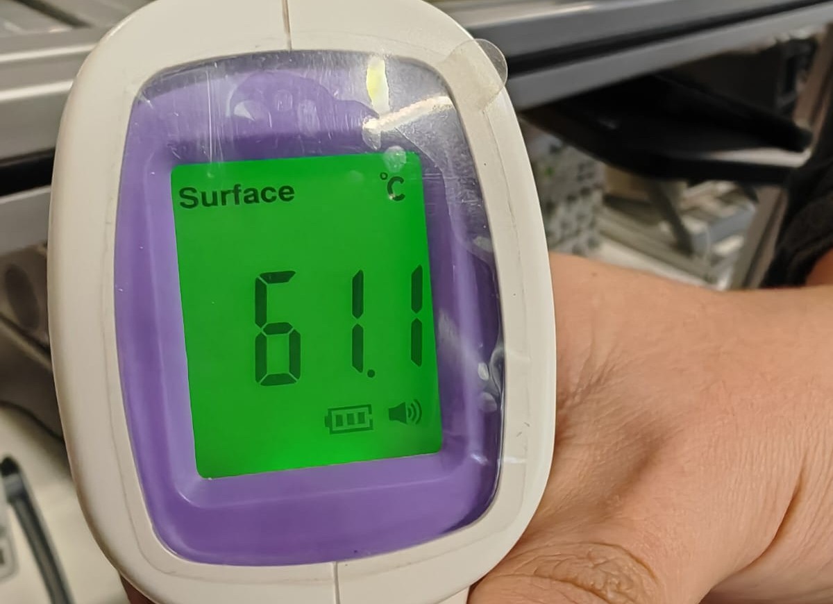 Temperatura en prototipo