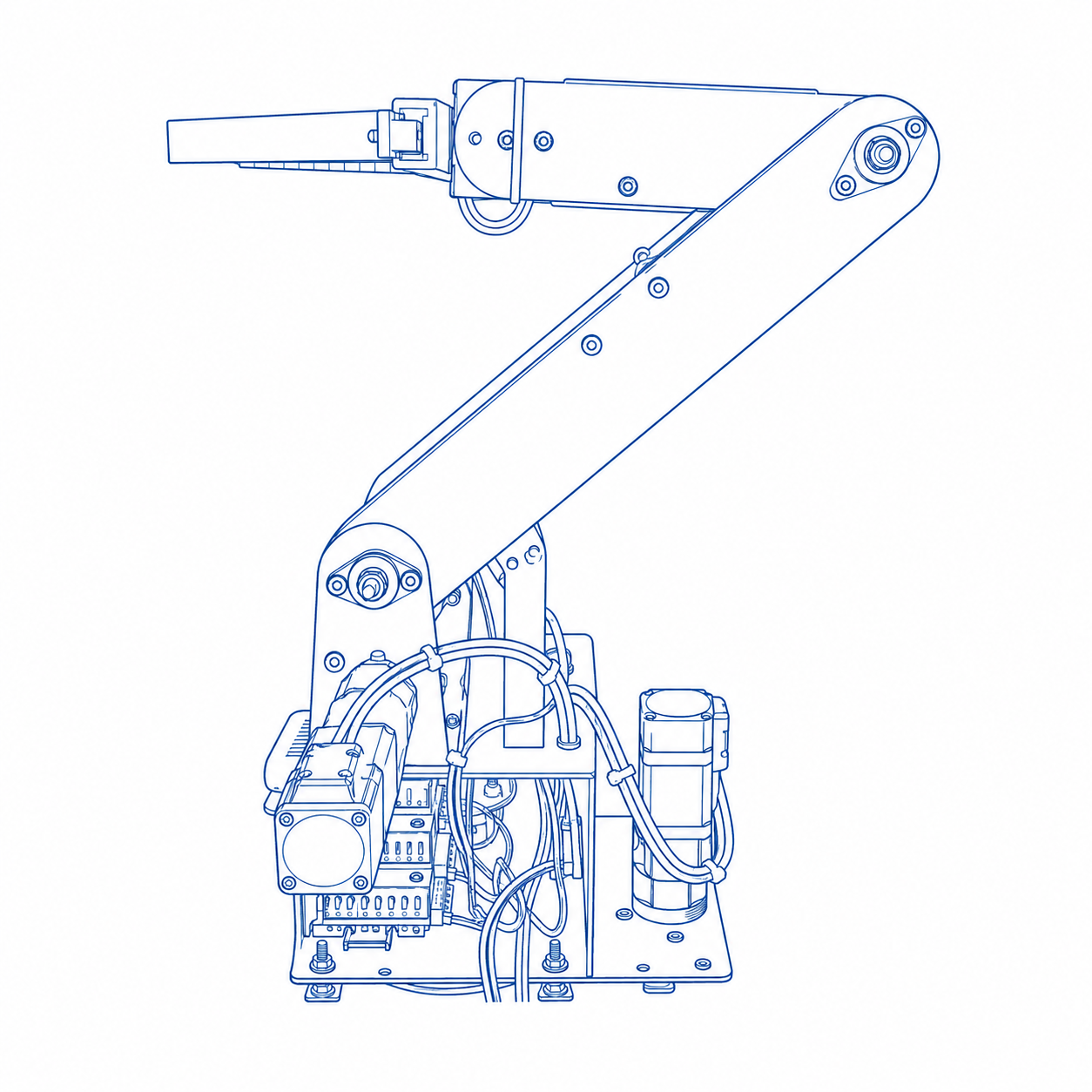 Manipulador completo — vista lateral